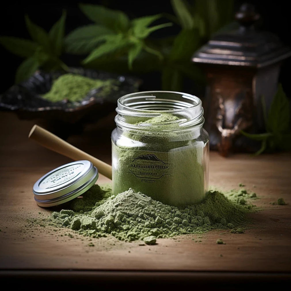 Bhang Powder Sativa 100g – premium finely ground Cannabis Sativa leaf powder for thandai and Ayurvedic use | Canavibe