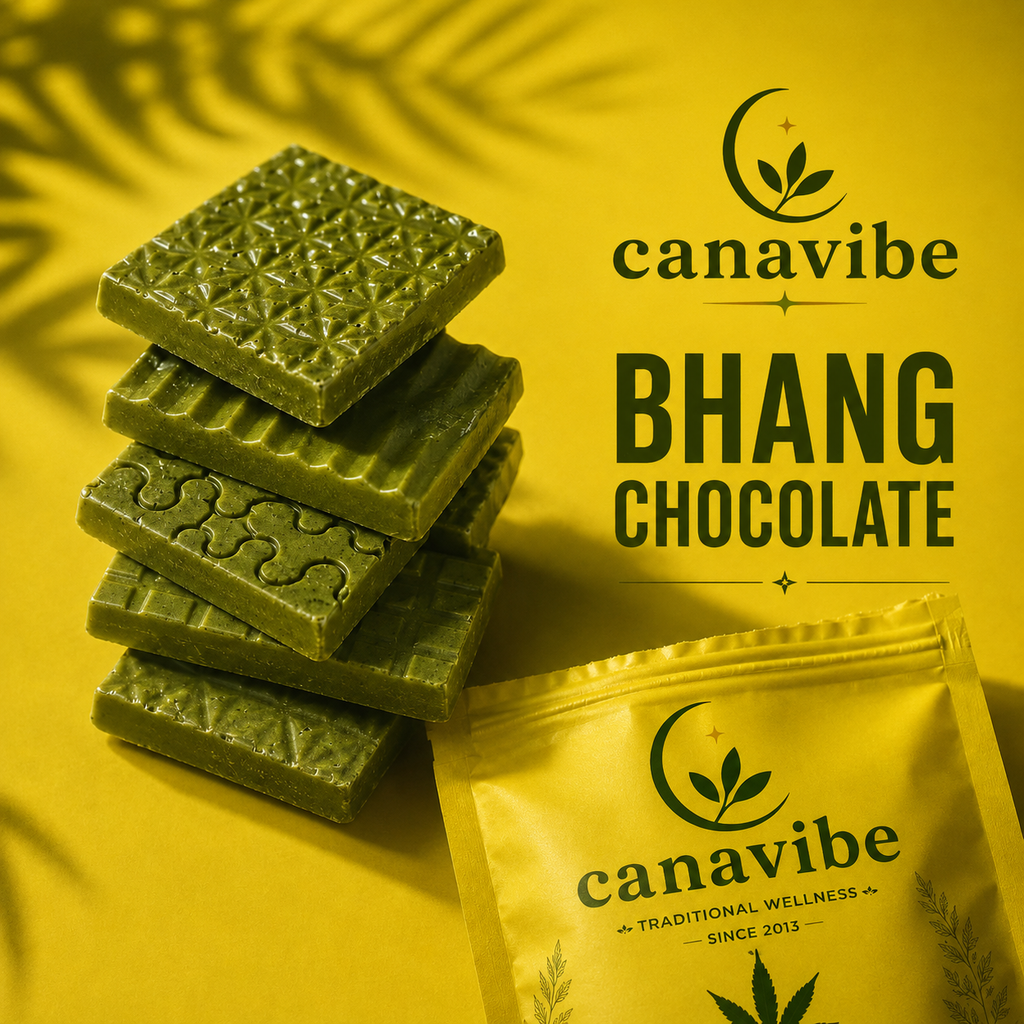 Canavibe Bhang Chocolate Bar – Green Vijaya Herb Chocolate | Buy Online | Canavibe
