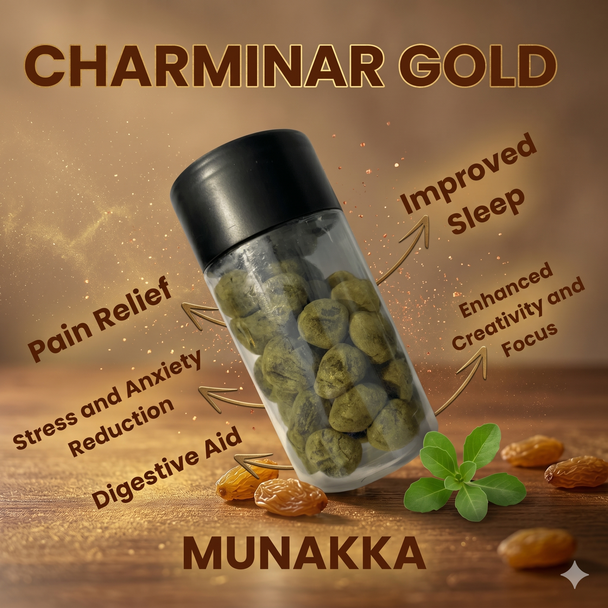 Charminar Bhang ki Goli green herbal balls – heritage recipe for relaxation and digestion | Canavibe