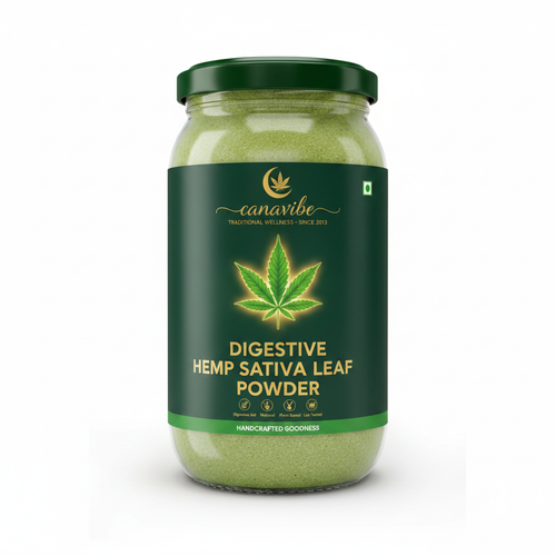 Digestive Hemp Sativa Leaf Powder – Glass Jar