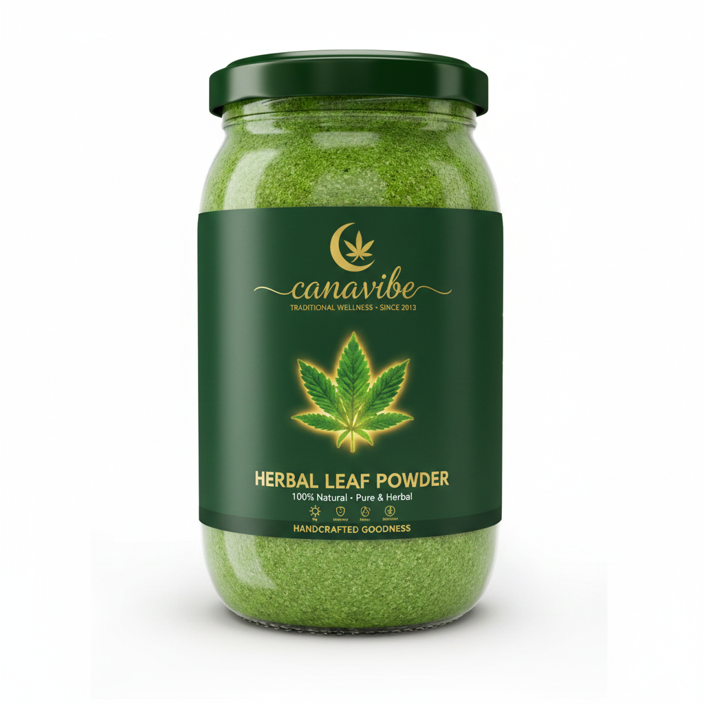 Hemp Vijaya Indica Powder – Canavibe Glass Jar
