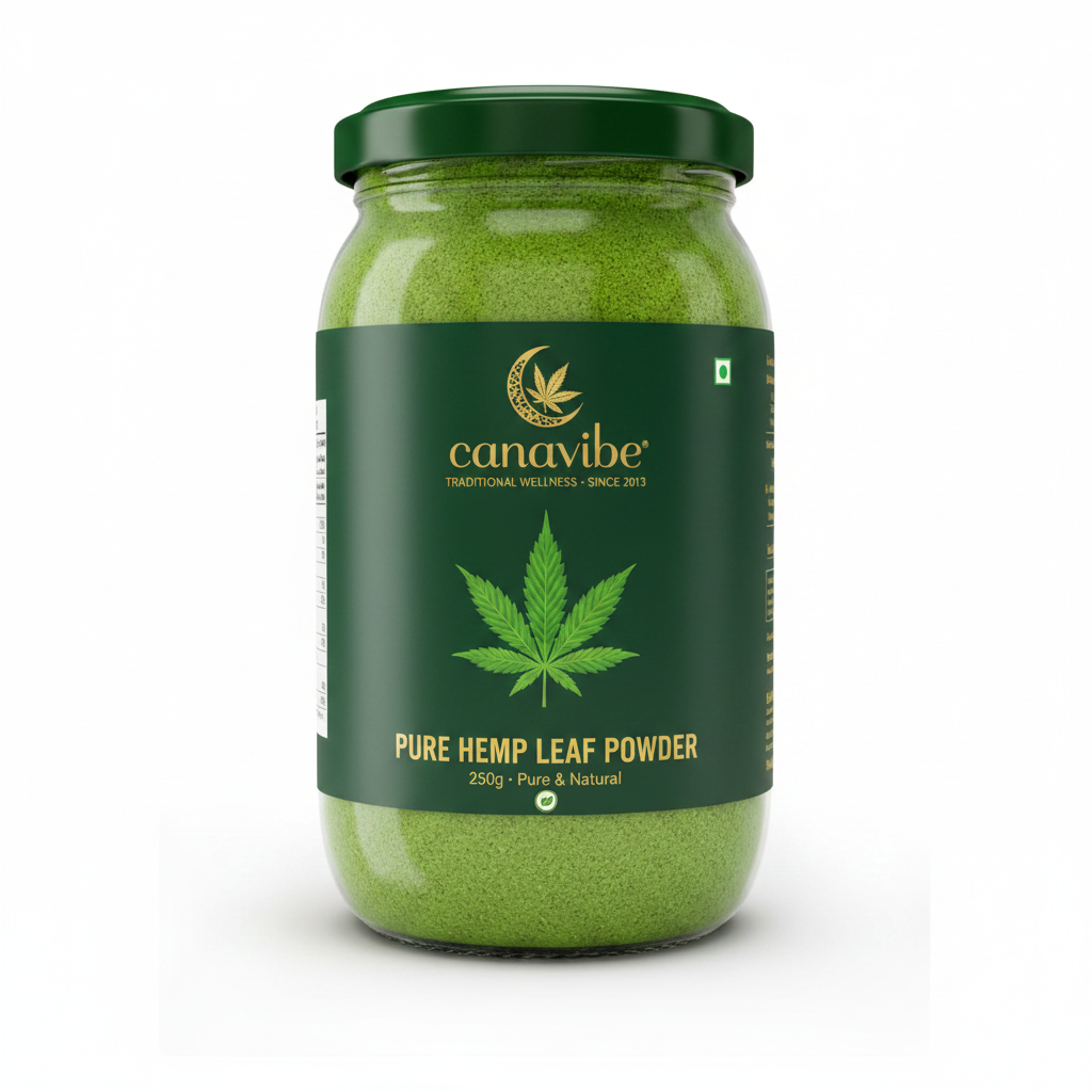 Pure Hemp Leaf Powder – Glass Jar